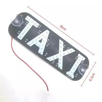 Автомобильные аксессуары, лобовое стекло такси, пустой номерной знак, индикаторная лампа, цветной светодиодный фонарь для лобового стекла такси, 12 В белый