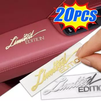 Автомобильные аксессуары - ОГРАНИЧЕННЫЙ ВЫПУСК Металлические наклейки на автомобиль Металлические наклейки на кузов автомобиля Мотоцикла Аксессуары для модификации автомобиля Металлические наклейки на телефон 2pcs золотой