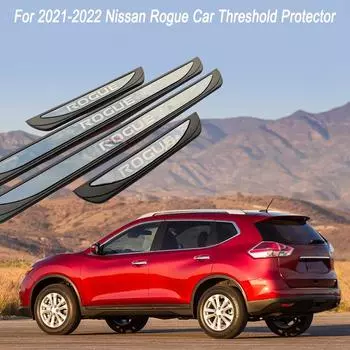 Автомобильные аксессуары, оригинальная пороговая планка для Nissan Rogue, защита порога, накладка, Стайлинг чёрный