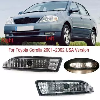 Автомобильные аксессуары, передний бампер, противотуманная фара для Toyota Corolla 2001 2002, версия США, противотуманная фара с противотуманной фарой 1pc left