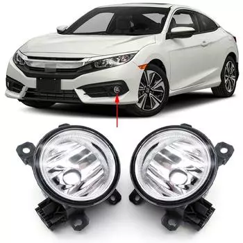 Автомобильные аксессуары, передний бампер, противотуманная фара для Honda Civic 2016 2017 2018, противотуманная фара, противотуманная фара, нет 1pc left