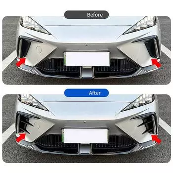 Автомобильные аксессуары передний бампер спойлер модификация отделка крышка бампер боковые воздухозаборники декоративная крышка подходит для MG MG4 EV MULAN 2024+