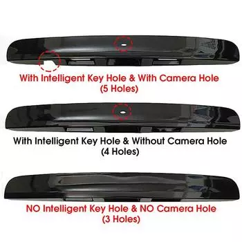 Автомобильные аксессуары, ручка крышки багажника на заднюю дверь с 5 отверстиями, отделка двери багажника автомобиля, ручка крышки багажника, подходит для Qashqai 2007-2014 чёрный