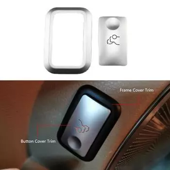 Автомобильные аксессуары с пуговицами, задний багажник, серебристый, 1 комплект, ABS