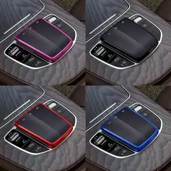 Автомобильные аксессуары TPU центральное управление мышь протектор экрана чехол для Mercedes Benz AB CLA GLE GLS GLB класс W177 W247 C118 W167 чёрный