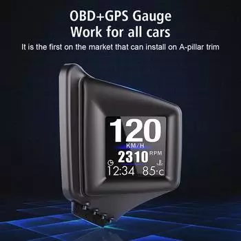 Автомобильные аксессуары высота дата спидометр автомобильный проекционный дисплей HD дисплей экран с несколькими функциями будильника BeiDou GPS чёрный