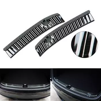 Автомобильные аксессуары, защитная накладка на порог багажника, защитная накладка на кромку двери автомобиля для Tesla Model 3/Model Y, накладка на задний бампер, 2 шт. Model Y серебряный