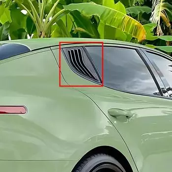 Автомобильные аксессуары, жалюзи на заднее окно, подходит для KIA Stinger 2018-2024, боковые воздуховоды для окон автомобиля, отделка из углеродного волокна