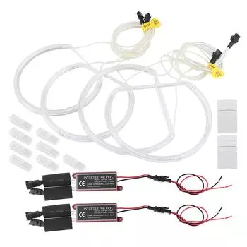 Автомобильные белые CCFL ангельские глазки Halo кольца высокой яркости, пригодные для E46