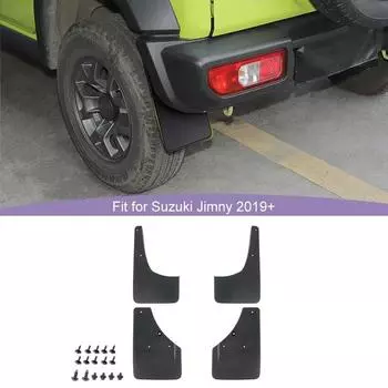 Автомобильные брызговики брызговики брызговики аксессуары подходят для Suzuki Jimny 2019 Up ABS внешние аксессуары чёрный