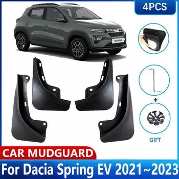 Автомобильные брызговики для Dacia Spring EV 2022, аксессуары, электрические 2023, переднее и заднее колесо, брызговик на крыло, брызговик for Dacia Spring EV