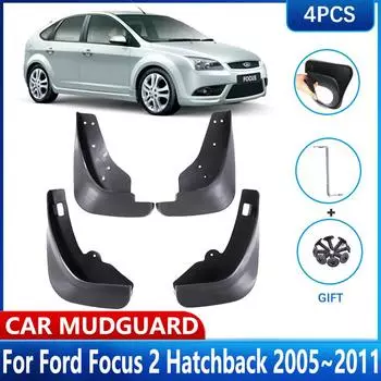 Автомобильные брызговики для Ford Focus 2, аксессуары II хэтчбек MK2 Mk2.5 2005 ~ 2011, брызговик на переднее колесо, брызговик на крыло чёрный