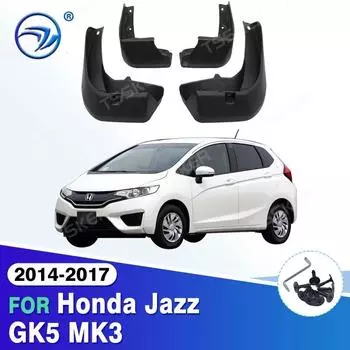 Автомобильные брызговики для Honda Fit Jazz GK5 MK3 2014 2015 2016 2017 Брызговики Передние и задние аксессуары 2014-2017