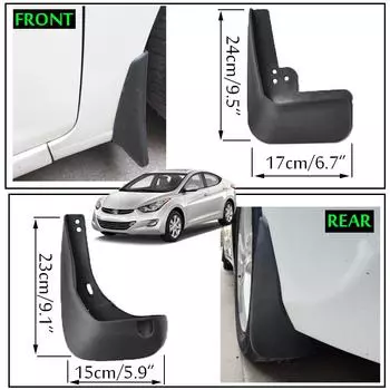 Автомобильные брызговики для Hyundai Elantra MD 2011 2012 2013 2014 2015 2016 Брызговики переднее и заднее крыло