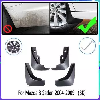 Автомобильные брызговики для Mazda 3 BK Saloon Sedan 2004 ~ 2009 2005 2006 2007 2008 Брызговики Fender Брызговики Авто