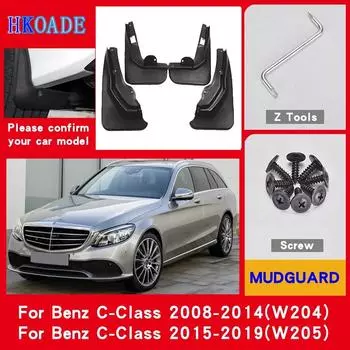 Автомобильные брызговики для Mercedes Benz Clase C W204 W205 W 204 205 2008-брызговики, брызговики на крыло, автомобильное крыло Standard 15-19 W205
