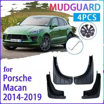 Автомобильные брызговики для Porsche Macan 2014 ~ 2015 2016 2017 2018 Брызговики для крыльев, автомобильные аксессуары