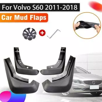 Автомобильные брызговики для Volvo S60 2011 ~ 2018 2016, автомобильный брызговик, передний и задний брызговики, автомобильные аксессуары, брызговик