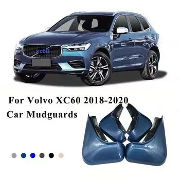 Автомобильные брызговики передние и задние брызговики для Volvo XC60 2018, брызговики, брызговики, автомобильные аксессуары Fender матовый черный