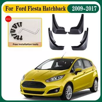 Автомобильные брызговики с защитой от брызг для Ford Fiesta 7 Mk7 хэтчбек 2009 ~ 2017, автомобильные брызговики, передние и задние крылья