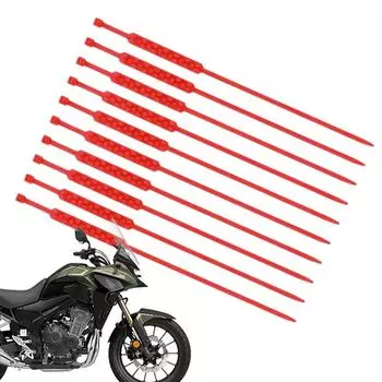 Автомобильные цепи противоскольжения Цепи противоскольжения для мотоциклов Нейлоновые цепи противоскольжения Зимние принадлежности для езды на велосипеде по снежной песчаной дороге красный