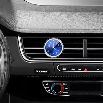 Автомобильные часы, автомобильные украшения, небольшие светящиеся аксессуары, подарки для автомобиля, приборная панель, золотой