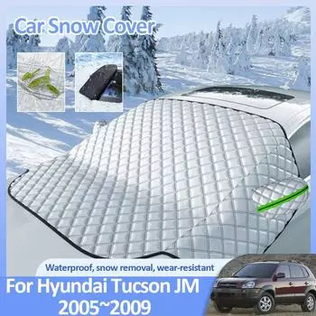 Автомобильные чехлы от снега для Hyundai Tucson JM 2005~2009 2006 2007 Противообледенительные зимние лобовые стекла Защита от льда Автомобильные внешние аксессуары