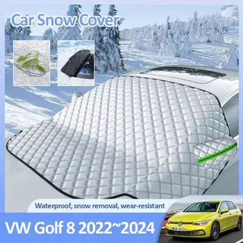 Автомобильные чехлы от снега для Volkswagen VW Golf 8 Mk8 R-Line GTD GTE GTI 2024 2024 2024 Противоморозная зимняя защита от льда Автомобильные аксессуары