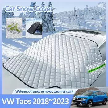 Автомобильные чехлы от снега для Volkswagen VW Taos Tharu 2018~2024 2024 Зимние лобовые стекла Защита от льда Антиобледенение Внешние автомобильные аксессуары