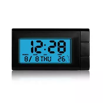 Автомобильные цифровые часы Температура ЖК-дисплей с подсветкой Авточасы Автомобильный месяц Дата Автомобильные аксессуары Интерьер