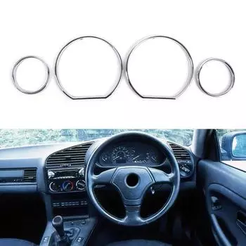 Автомобильные датчики спидометра, кольца с циферблатом, кольца на приборной панели для E36, украшения интерьера автомобиля