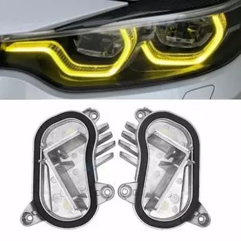 Автомобильные детали желтый лимонный DRL для BMW ML Angel Eyes многоцветный светодиодный модуль дневных ходовых огней DRL