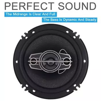 Автомобильные динамики 600 Вт, 4-полосные, 12 В, автомобильная музыка, стерео, полный диапазон частот, Hi-Fi, неразрушающая установка Black
