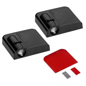 Автомобильные дверные фонари на батарейках, модные светодиодные проекторные фонари для автомобильных дверей, экологически чистые автомобильные дверные фонари