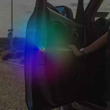 Автомобильные дверные предупреждающие огни, автомобильная дверная полоса, 5 шт., беспроводной автоматический сигнальный фонарь для кузова, водонепроницаемый, защита от столкновений сзади для автомобиля синий