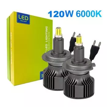 Автомобильные фары H7 светодиодные лампы для фар 20000LM 72 CSP чипа 3D 360 освещение H11 9005 9012 дальний ближний свет 120 Вт 6000K противотуманные фары 12 В 24 В