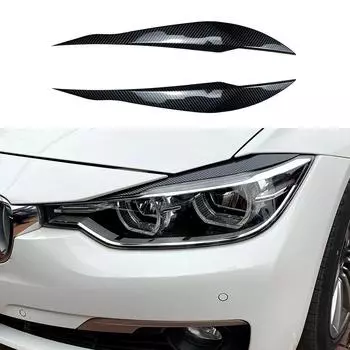 Автомобильные фары, лампы, брови, крышки, наклейки для BMW 3 серии F30 F31 318i 320i 2012-2018, автомобильные веки, новые, ABS-углеродные