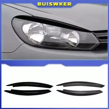 Автомобильные фары, наклейки для бровей, век, накладка для Volkswagen VW Golf 6 MK6 VI GTI GTR GTD 2008-2013, аксессуары