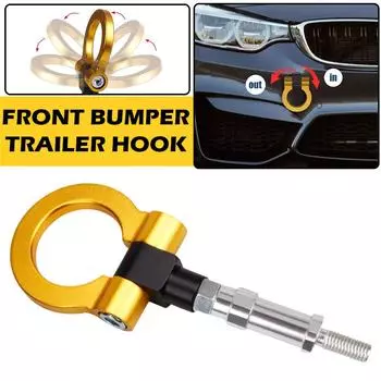 Автомобильные гоночные буксировочные брусья буксировочный крюк для европейских передних и задних буксировочных брусьев алюминиевые заготовки универсальные автомобильные аксессуары N3G8