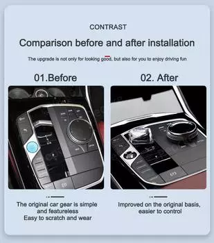 Автомобильные хрустальные подрулевые переключатели передач для BMW G20 G21 G28 X6 G06 X5 G05 Комплект ручки переключения передач G26 G70 G12 X7 G07 iX3 G08 Ручка коробки передач