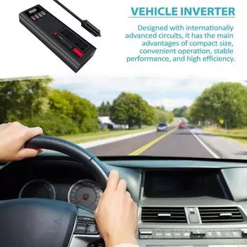 Автомобильные инверторы, преобразователи, адаптеры для подключения к сети, портативные автомобильные адаптеры для подключения к сети, эффективные автомобильные адаптеры для розеток для путешествий 12V 220V