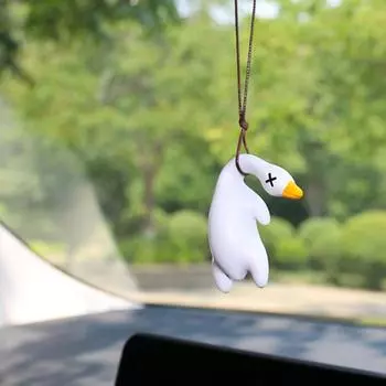 Автомобильные качели-уточки, симпатичные, универсальные, прочные, украшения для салона автомобиля, автомобильные подвески, креативные, портативные, автомобильные аксессуары