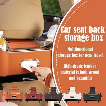 Автомобильные карманы для хранения Чехол Прочный крючок Защитные приспособления для спинки сиденья Аксессуары Удобство заднего сиденья Ca L7G1 Black-1pcs