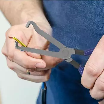 Автомобильные клещи для отсоединения электрических зажимов Автомобильные клещи для отсоединения электрических разъемов Длинные клещи для снятия свечей зажигания синий