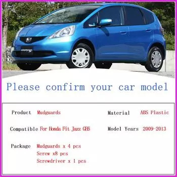 Автомобильные крылья для Honda Fit Jazz GE6 2009~2013 2011 2012 Брызговики Защита заднего колеса Автомобильные внешние детали Аксессуары