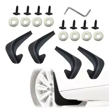 Автомобильные крылья из 4 штук, универсальные крылья передних и задних колес для защиты кузова автомобиля, практичные внешние аксессуары автомобиля. Крылья подходят для большинства автомобилей. One Size