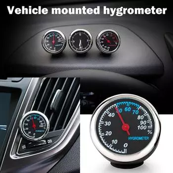 Автомобильные кварцевые часы, автомобильный термометр, автомобильные цифровые часы, мини-гигрометр, декоративные часы с орнаментом