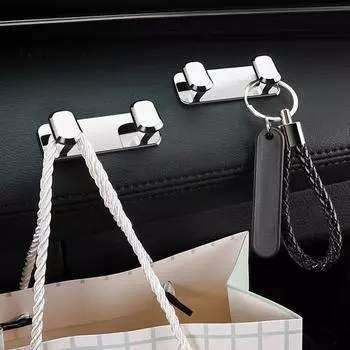 Автомобильные липкие крючки для ключей, самоклеящиеся автомобильные крючки-вешалки, наклеивающиеся на автомобильный крючок, держатель для кабеля наушников, автомобильные крючки для хранения, палка серебряный