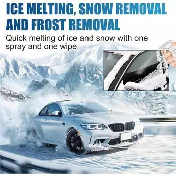 Автомобильные лобовые стекла Быстрое таяние льда и снега Спрей Размораживатель для автомобиля 300 мл Размораживатель снега для лобовых стекол Выхлопные трубы CHINA