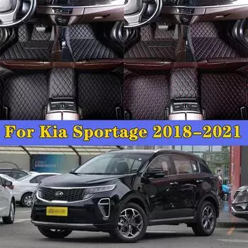 Автомобильные накладки на ноги для Kia Sportage 4 nq5 2018-2022 Автомобильные аксессуары Защитная накладка Пользовательские автомобильные коврики Автомобильный ковер чёрный